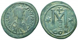 Anastasius I. 491-518. AD. AE follis.

Condition: Very Fine

Weight: 17.80 gr
Diameter: 38 mm