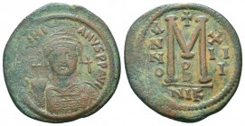 Justinian I. 527-565. AE follis

Condition: Very Fine

Weight: 20.80 gr
Diameter: 38 mm