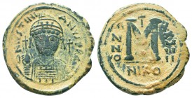 Justinian I. 527-565. AE follis

Condition: Very Fine

Weight: 17.30 gr
Diameter: 33 mm