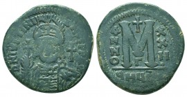 Justinian I. 527-565. AE follis

Condition: Very Fine

Weight: 19.10 gr
Diameter: 36 mm