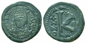 Justinian I. 527-565. AE half follis

Condition: Very Fine

Weight: 11.80 gr
Diameter: 31 mm