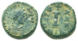 Justinian I. 527-565. AE 

Condition: Very Fine

Weight: 4.60 gr
Diameter: 16 mm