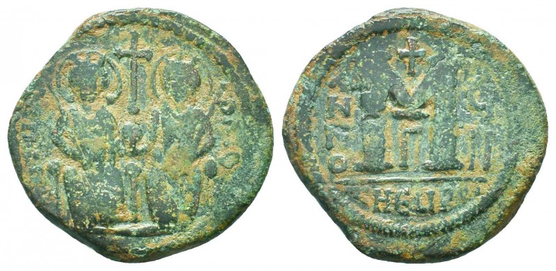 Justin II , with Sophia (565-578 AD). AE Follis

Condition: Very Fine

Weight: 1...