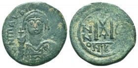 Maurice Tiberius. A.D. 582-602. AE Follis.

Condition: Very Fine

Weight: 10.80 gr
Diameter: 29 mm