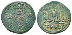 Maurice Tiberius. A.D. 582-602. AE Follis.

Condition: Very Fine

Weight: 10.50 gr
Diameter: 28 mm