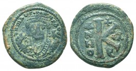 Maurice Tiberius. A.D. 582-602. AE Half Follis.

Condition: Very Fine

Weight: 6.50 gr
Diameter: 24 mm