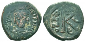 Maurice Tiberius. A.D. 582-602. AE Half Follis.

Condition: Very Fine

Weight: 6.10 gr
Diameter: 21 mm