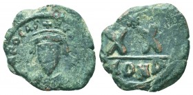 Phocas (602-610 AD). AE Half Follis

Condition: Very Fine

Weight: 4.60 gr
Diameter: 23 mm