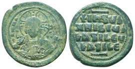 BYZANTINE. Anonymous Type. 1028-1034. Æ Follis, Nimbate bust of Christ facing, holding book of Gospels,


Condition: Very Fine

Weight: 20.80 gr
Diame...