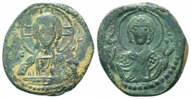 BYZANTINE. Anonymous Type. 1028-1034. Æ Follis, Nimbate bust of Christ facing, holding book of Gospels,


Condition: Very Fine

Weight: 7.50 gr
Diamet...