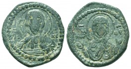BYZANTINE. Anonymous Type. 1028-1034. Æ Follis, Nimbate bust of Christ facing, holding book of Gospels,


Condition: Very Fine

Weight: 9.30 gr
Diamet...