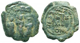 Heraclius, Heraclius Constantine and Heraclonas (610-641) AE follis, 

Condition: Very Fine

Weight: 8.80 gr
Diameter: 29 mm