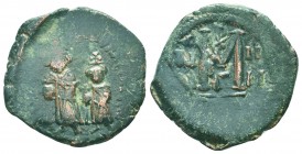 Heraclius, Heraclius Constantine (610-641) AE follis, 

Condition: Very Fine

Weight: 9.90 gr
Diameter: 30 mm