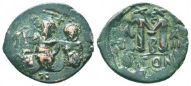 Heraclius, Heraclius Constantine (610-641) AE follis, 

Condition: Very Fine

Weight: 5.50 gr
Diameter: 27 mm