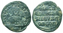 Leo VI (886-912 AD). AE Follis

Condition: Very Fine

Weight: 6.60 gr
Diameter: 28 mm