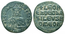 Leo VI (886-912 AD). AE Follis

Condition: Very Fine

Weight: 6.70 gr
Diameter: 25 mm