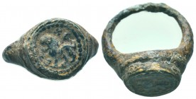 Very RARE Ancient Roman Ring with Lion on Bezel, Circa, 1st - 2nd Century, AD.

Condition: Very Fine

Weight: 9.30 gr
Diameter: 25 mm