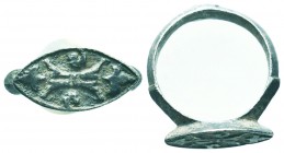 Byzantine Decorated Silver Ring Circa, 11st - 12th Century, AD

Condition: Very Fine

Weight: 2.70 gr
Diameter: 20 mm