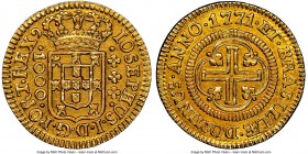 Jose I gold "Large Size" 1000 Reis 1771-(L) AU Details (Scratches) NGC, Lisbon mint, KM162.1, LMB-301. Large size variety. 

HID09801242017

© 2020 He...