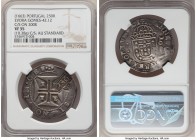 Afonso VI countermarked revalidation 250 Reis ND (1663) VF35 NGC, KM33.1, Gomes-42.12. 10.38gm. Crowned "250" countermark (AU Standard) upon Evora min...