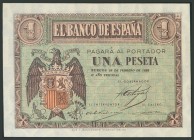 1 Peseta. 30 de Abril de 1938. Serie E. (Edifil 2017: 428a). SC.