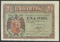 1 Peseta. 30 de Abril de 1938. Serie G. (Edifil 2017: 428a). SC.
