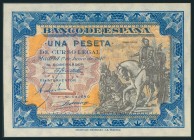 1 Peseta. 1 de Mayo de 1940. Serie B. (Edifil 2017: 441a). Apresto original. SC.