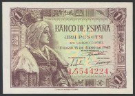 1 Peseta. 15 de Junio de 1945. Serie L. (Edifil 2017: 448a). SC-.