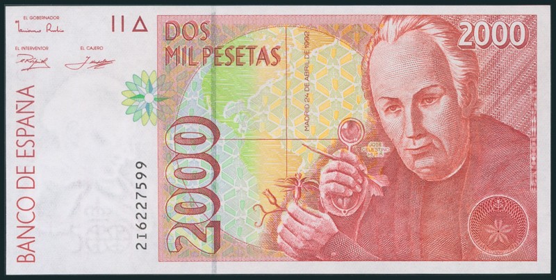 2000 Pesetas. 24 de Abril de 1992 (impreso en el año 1995). Serie 2I. (Edifil 20...