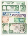 Conjunto de 24 billetes del Banco de España de diversas calidades. A examinar.