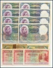 Conjunto de 38 billetes del Banco de España en diversas calidades. A examinar.