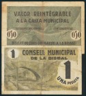 LA BISBAL (GERONA). 50 Céntimos y 1 Peseta. (1938ca). (González: 7062/63). MBC.