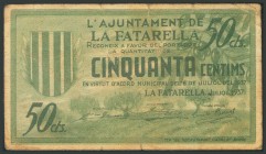 LA FATARELLA (TARRAGONA). 50 Céntimos. 6 de Julio de 1937. (González: 7834). BC.