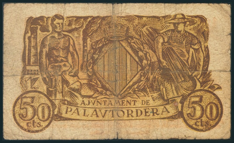 PALAUTORDERA (BARCELONA). 50 Céntimos. (1938ca). (González: 9131). RC.