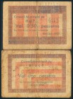 RIALP (LERIDA). 50 Céntimos y 1 Peseta. 1937. (González: 9593/94). Raros. BC.