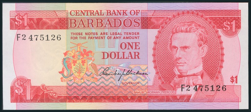 BARBADOS. 1 Dollar. 1973. Serie F2. (Pick: 29a). SC.