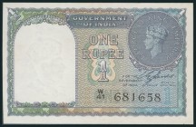 INDIA. 1 Rupia. 1940. Serie W41. (Pick: 25a). EBC.