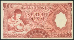 INDONESIA. 1000 Rupiahs. 1958. Serie ERF. (Pick: 61). SC.