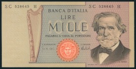 ITALIA. 1000 Liras. 5 de Agosto de 1975. Firma: Carli y Barbárico. Serie SC. (Pick: 101d). SC.