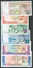 Conjunto de 6 billetes de Oman. A EXAMINAR. SC/SC-.