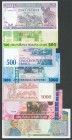Conjunto de 7 billetes de Ruanda de 100 Francos, 500 Francos (2), 1000 Francos (2) y 5000 Francos (2). A EXAMINAR. SC/SC-.