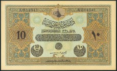 TURQUIA. 10 Liures. 1918. Serie A. (Pick: 110x). SC.