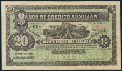 URUGUAY. 20 Pesos. 25 de Octubre de 1887. Serie B. (Pick: 5164r). MBC.