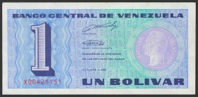 VENEZUELA. 1 Bolívar. 5 de Octubre de 1989. Firmado por Pedro R. Tirico Hijo y José Vicente Rodríguez Aznar. Serie X. (Pick: 68, Sleiman: 5). SC.