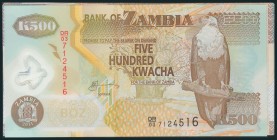 Conjunto de 6 billetes de Zambia de 500 Kwacha, 1000 Kwacha, 5000 Kwacha, 10000 Kwacha, 20000 Kwacha y 50000 Kwacha. A EXAMINAR. SC/SC-.