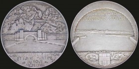 France: Silver medal for Marseilles Chamber of Commerce - Opening of the Rove maritime tunnel (1927). Weight: 35,70gr. Diameter: 40mm. Extremely Fine.