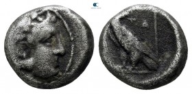 Kings of Macedon. Pella. Amyntas III 393-369 BC. Diobol AR