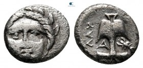 Thrace. Apollonia Pontica 450-400 BC. Diobol AR