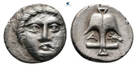 Thrace. Apollonia Pontica 400-350 BC. Diobol AR