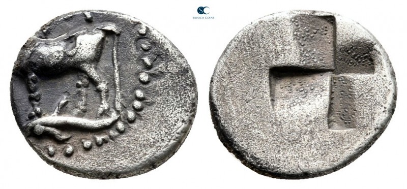 Thrace. Byzantion circa 340-320 BC. 
Diobol AR

10 mm., 1,14 g.



very f...